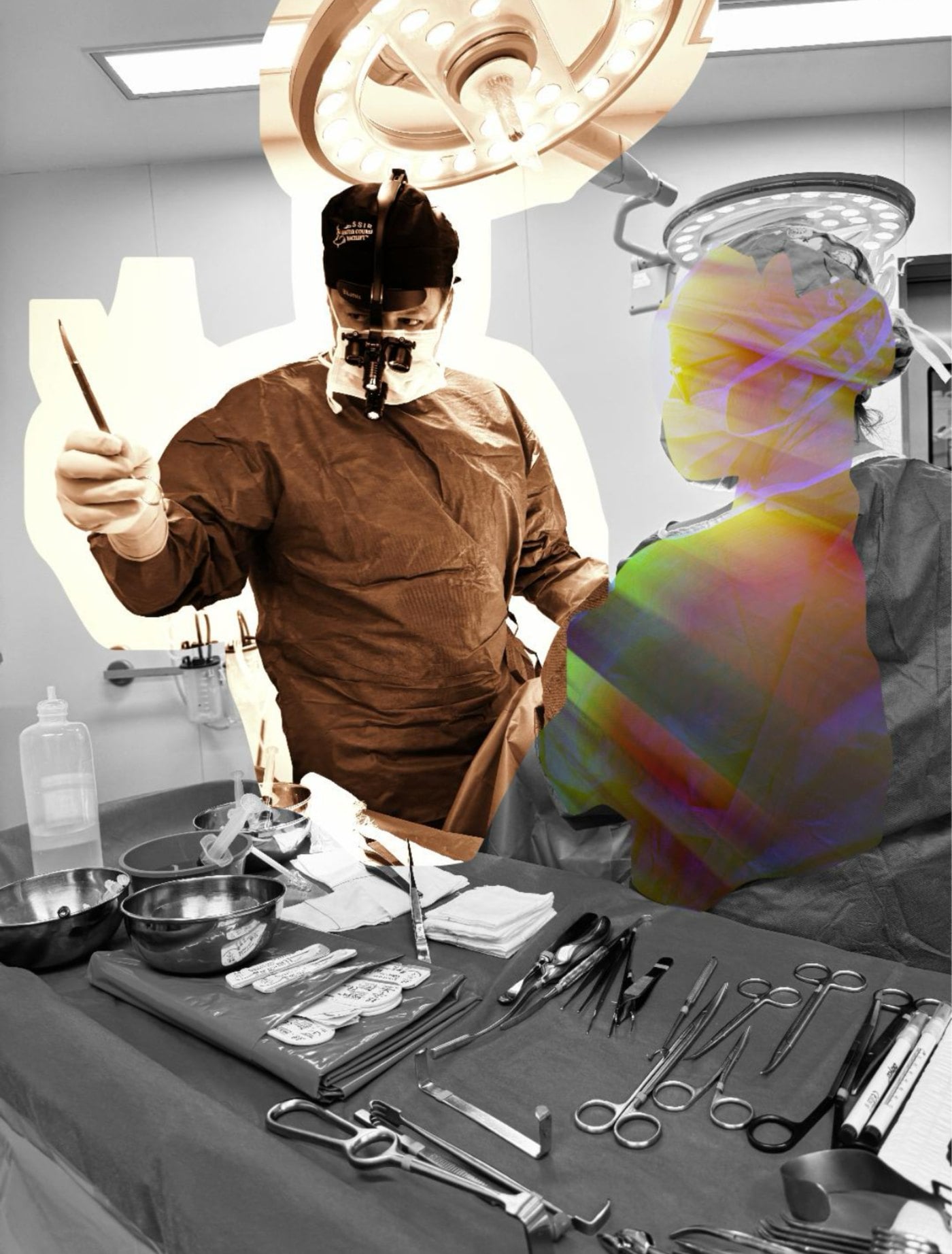 Dr. Artur Díaz Carandell, Facial Surgeon, in the operating room